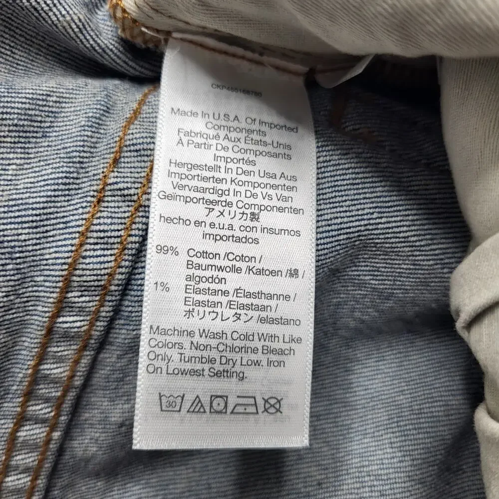 Madewell Mens Vintage Straight Jeans Medium Millbrook Wash Button Fly 29x32